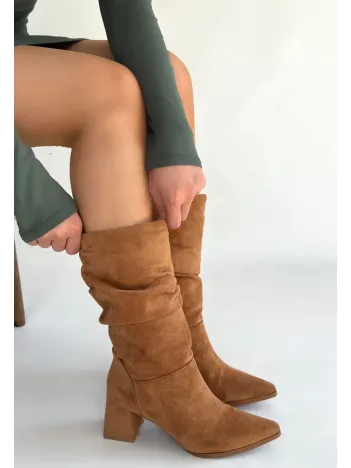 Titen Taba Süet Körüklü Çizme Titen Taba Süet Körüklü Çizme