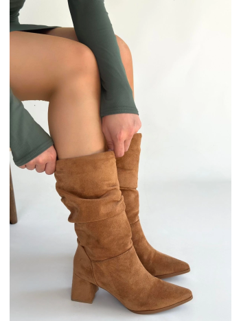 Titen Taba Süet Körüklü Çizme Titen Taba Süet Körüklü Çizme