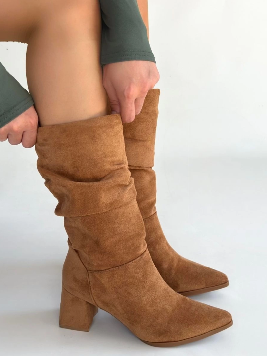 Titen Taba Süet Körüklü Çizme Titen Taba Süet Körüklü Çizme