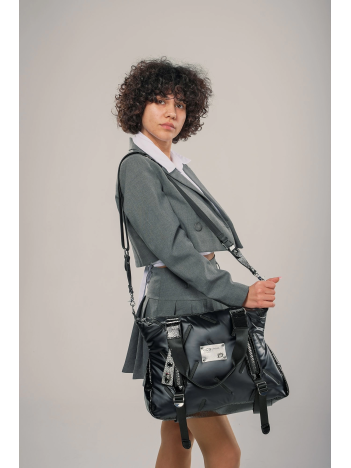 Tiven Siyah Cilt Omuz Ve Kol Çantası