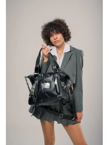 Tiven Siyah Cilt Omuz Ve Kol Çantası