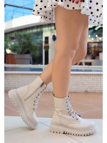 Toan Bej Cilt Bağcıklı Bot Toan Bej Cilt Bağcıklı Bot