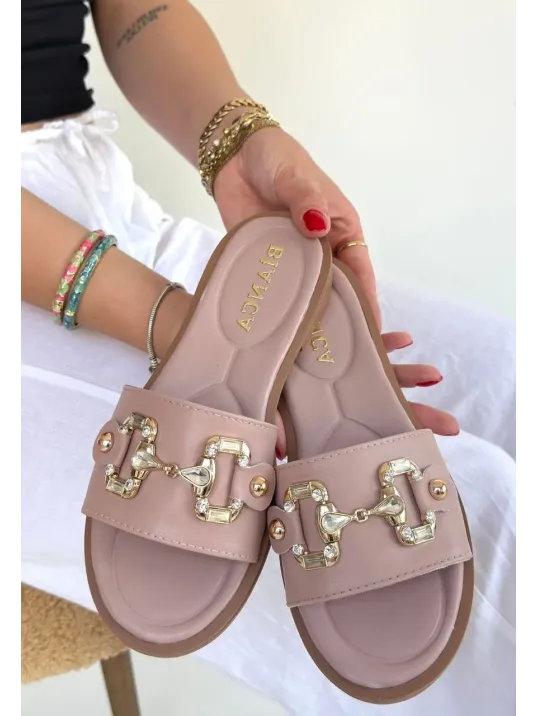 Toha Pudra Cilt Tokalı Terlik