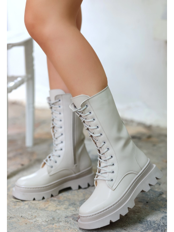 Toir Bej Cilt Bağcıklı Postal Toir Bej Cilt Bağcıklı Postal