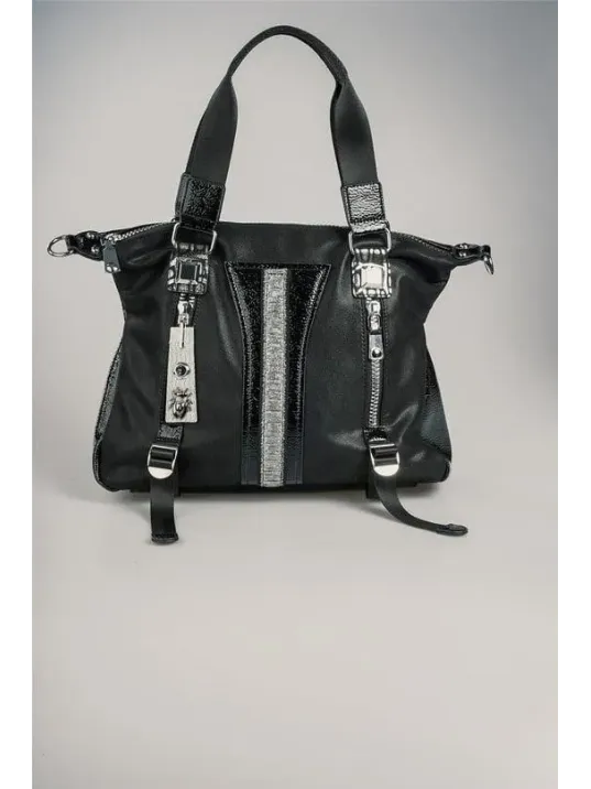 Toja Siyah Cilt Kol Ve Omuz Çantası