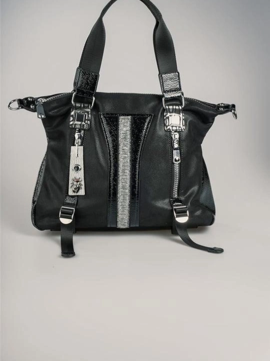 Toja Siyah Cilt Kol Ve Omuz Çantası