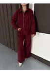 Trenç Takım Alt Üst Bordo Ons