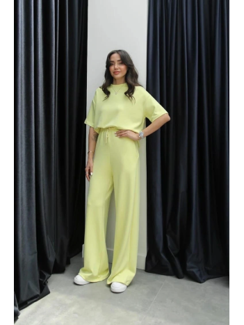 Tshirt Alt Üst Modal Takım Sarı