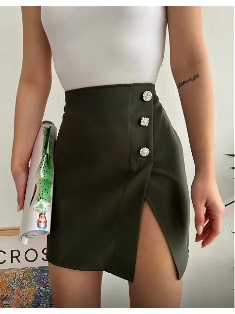 Üç Taşlı Mini Etek