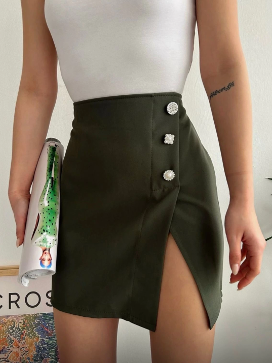 Üç taşlı mini etek Üç taşlı mini etek