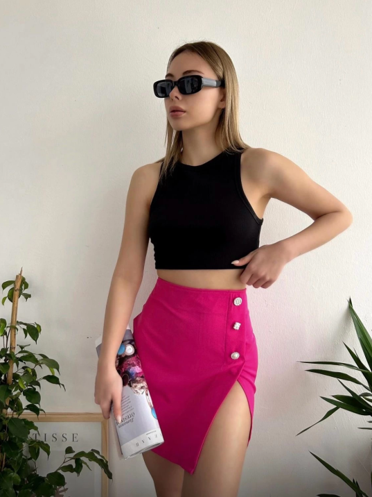 Üç taşlı mini etek Üç taşlı mini etek