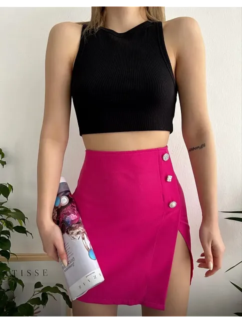 Üç Taşlı Mini Etek