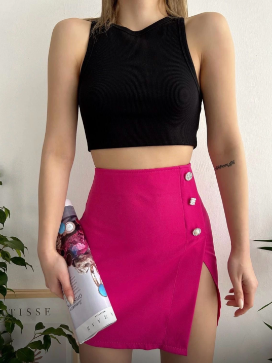 Üç taşlı mini etek Üç taşlı mini etek