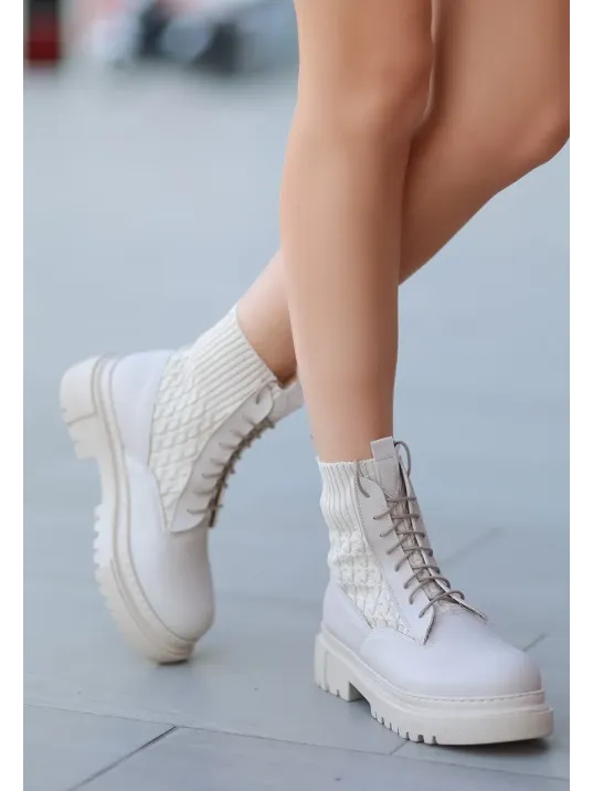 Utag Bej Cilt Bağcıklı Bot Utag Bej Cilt Bağcıklı Bot