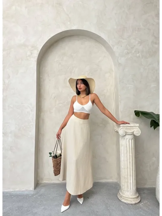 Uzun Astarlı Etek