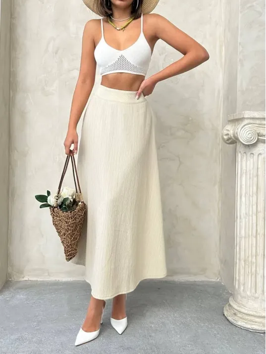Uzun Astarlı Etek