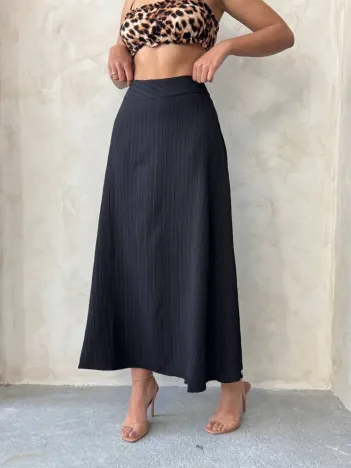 Uzun Astarlı Etek S255043