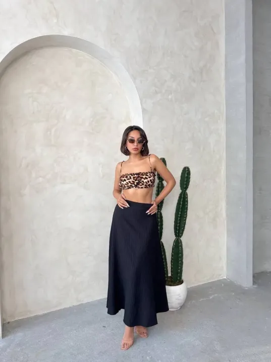 Uzun Astarlı Etek S255043