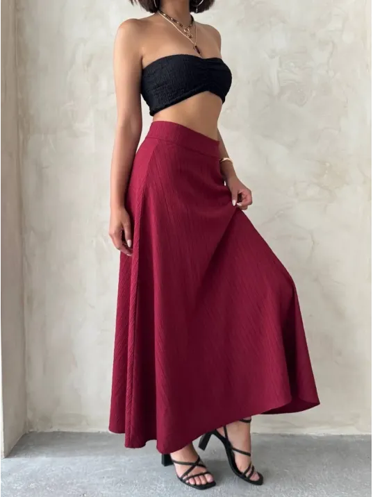 Uzun Astarlı Etek S255043