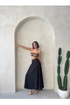 Uzun Astarlı Etek S255043