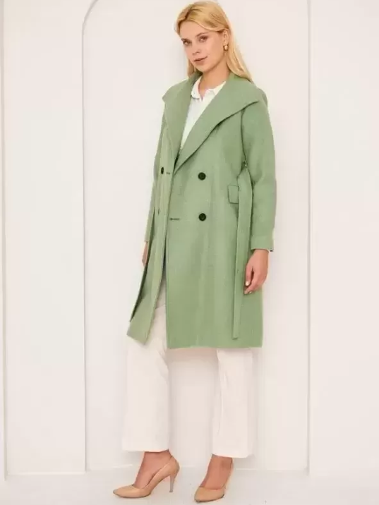 Uzun Düz Kaşe Kaban