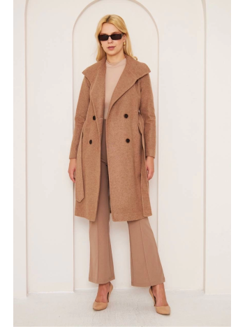 Uzun Düz Kaşe Kaban