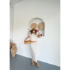 Uzun etekli bluz takım keten krem s255852 Uzun etekli bluz takım keten krem s255852