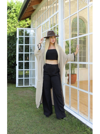 Uzun hırka çoban dikiş bej Uzun hırka çoban dikiş bej