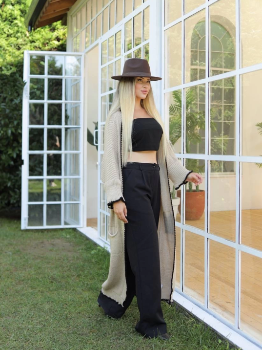 Uzun hırka çoban dikiş bej Uzun hırka çoban dikiş bej