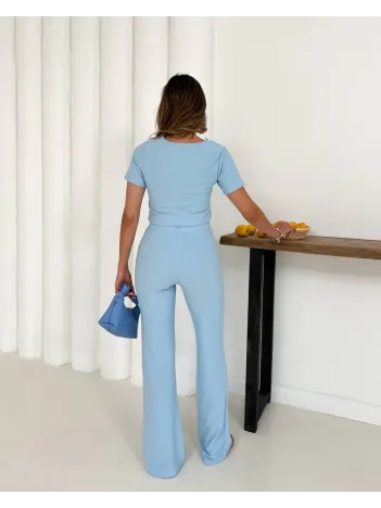 V Aksesuarlı Ottoman Takım Mavi S255850