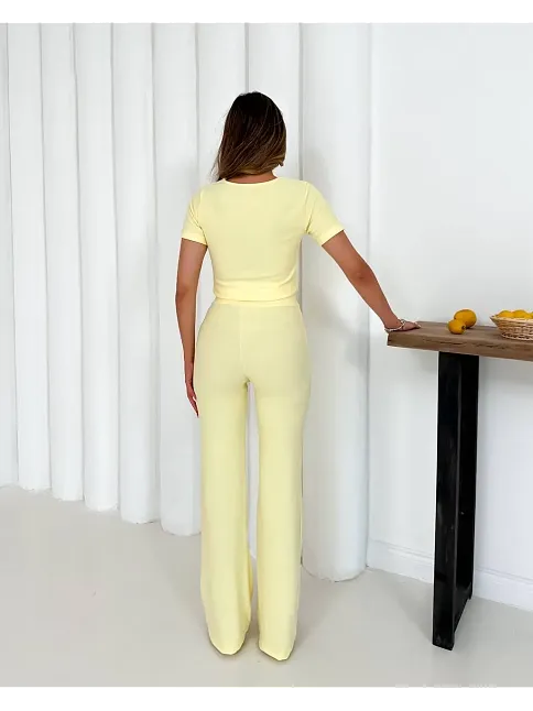 V Aksesuarlı Ottoman Takım Sarı S255850