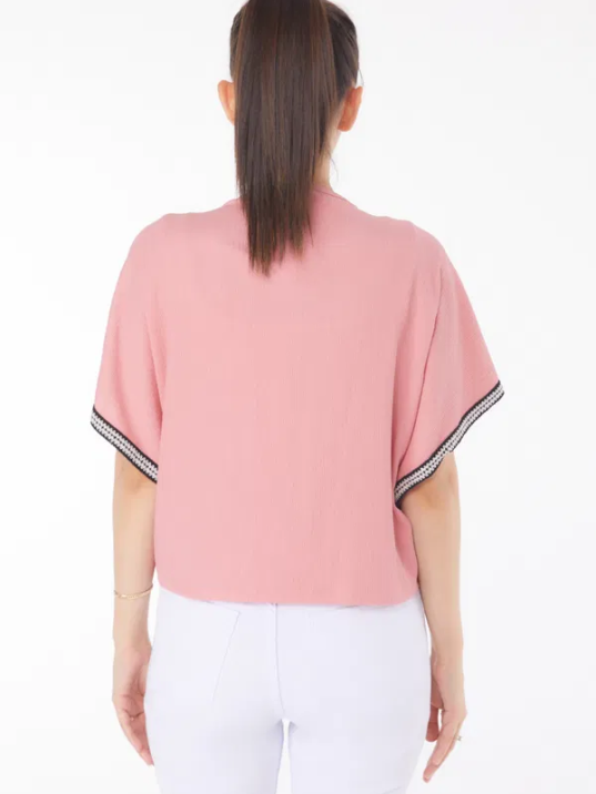 V yaka büzgülü detaylı bluz V yaka büzgülü detaylı bluz