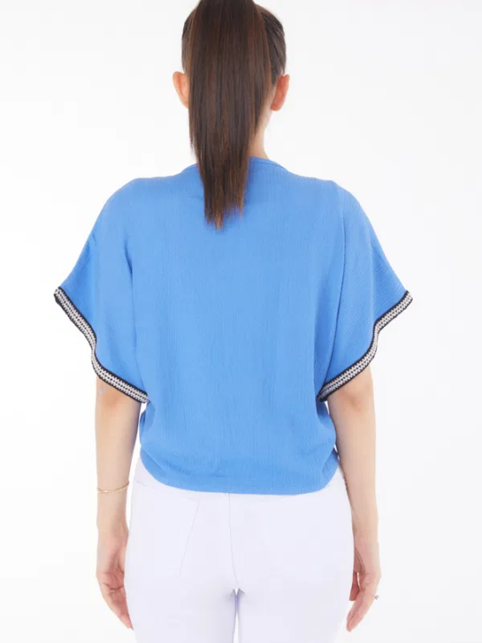 V yaka büzgülü detaylı bluz V yaka büzgülü detaylı bluz