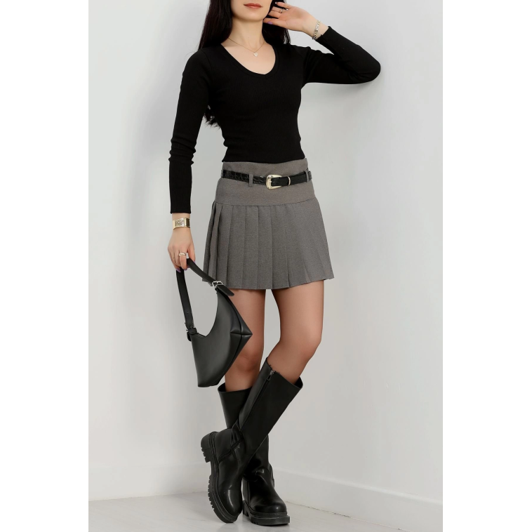 V yaka kaşkorse bluz siyah a3699 V yaka kaşkorse bluz siyah a3699