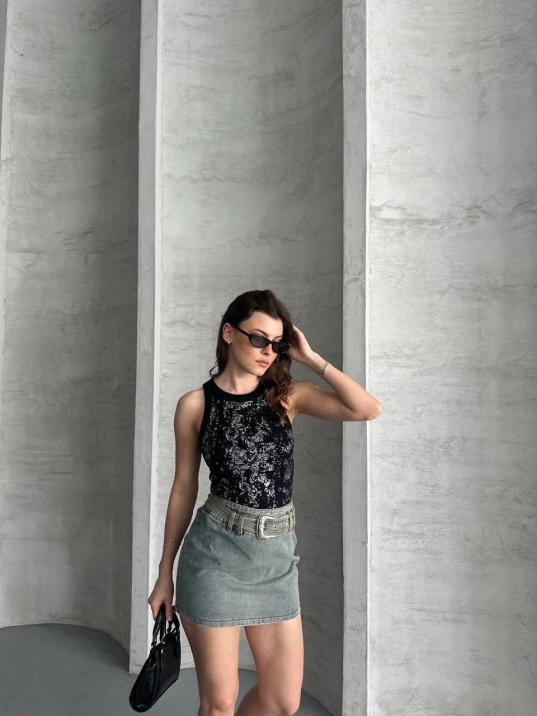 Varaklı bluz Varaklı bluz