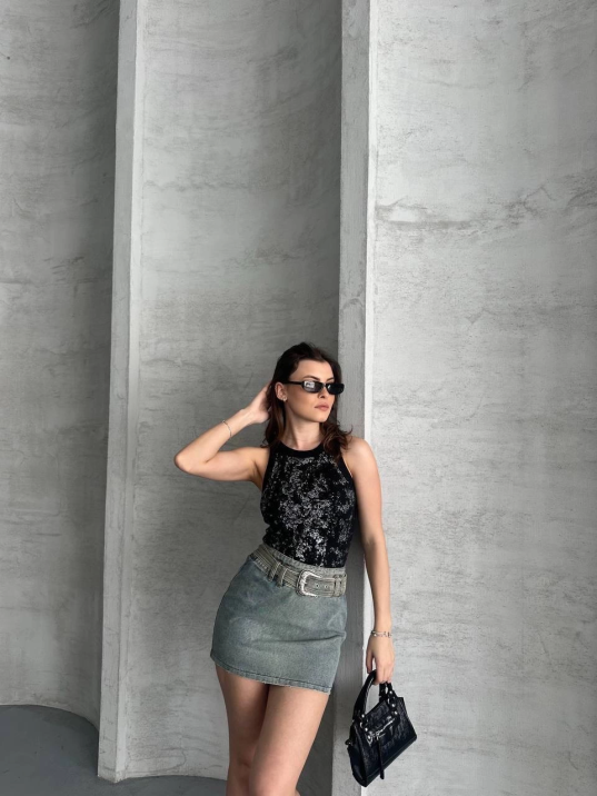 Varaklı bluz Varaklı bluz