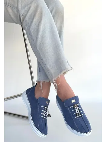 Warte Mavi Süet Bağcıklı Spor Ayakkabı Warte Mavi Süet Bağcıklı Spor Ayakkabı