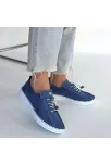 Warte Mavi Süet Bağcıklı Spor Ayakkabı
