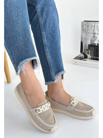 Wata Bej Triko Babet Ayakkabı Wata Bej Triko Babet Ayakkabı