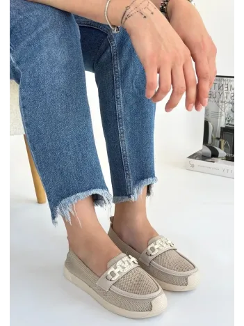 Wata Bej Triko Babet Ayakkabı Wata Bej Triko Babet Ayakkabı