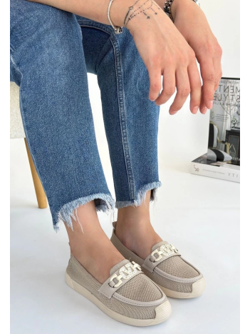 Wata Bej Triko Babet Ayakkabı Wata Bej Triko Babet Ayakkabı