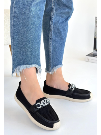 Wata Siyah Triko Babet Ayakkabı Wata Siyah Triko Babet Ayakkabı