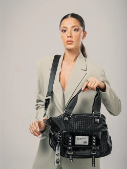 Wawin Siyah Cilt Omuz Çantası