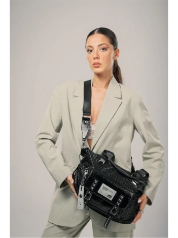 Wawin Siyah Cilt Omuz Çantası