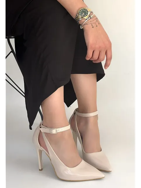 Wenni Bej Rugan Stiletto Ayakkabı