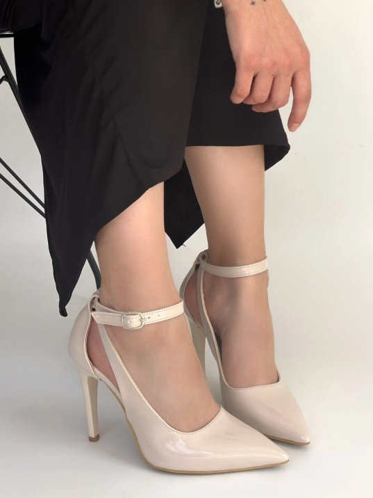 Wenni Bej Rugan Stiletto Ayakkabı