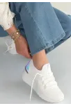 Weor Beyaz Triko Bağcıklı Spor Ayakkabı