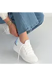 Weor Beyaz Triko Bağcıklı Spor Ayakkabı