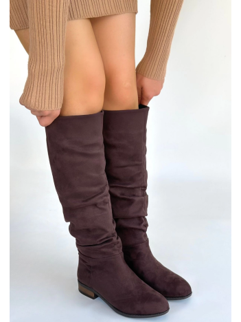 Winda Kahverengi Süet Körüklü Çizme