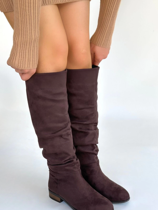 Winda Kahverengi Süet Körüklü Çizme Winda Kahverengi Süet Körüklü Çizme